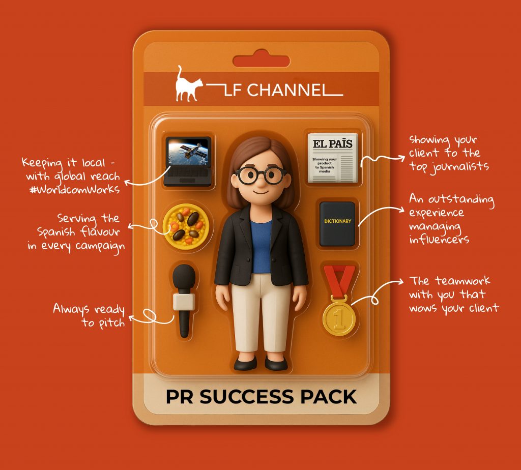 Imagen del starter pack para campaña interna de Worldcom, LF Channel