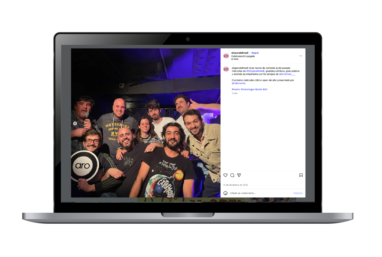 Imagen publicación campaña para Aro shoes