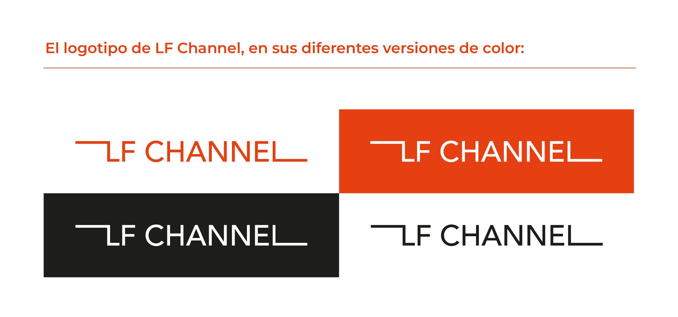 Colour versions of the LF Channel logo
